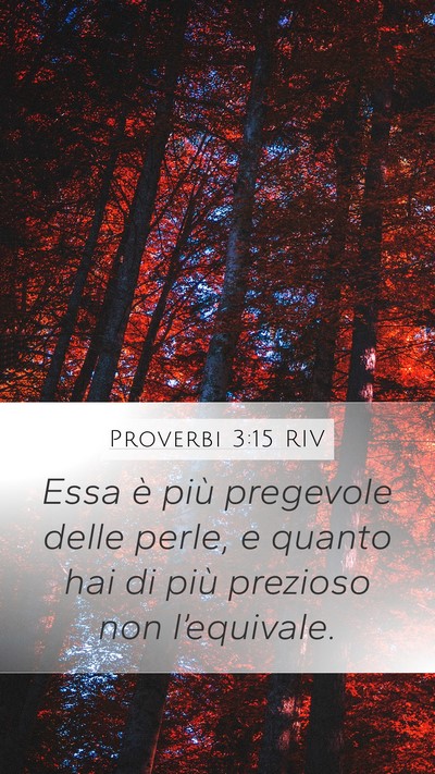 Proverbi 3:15 RIV Bible Verse Image