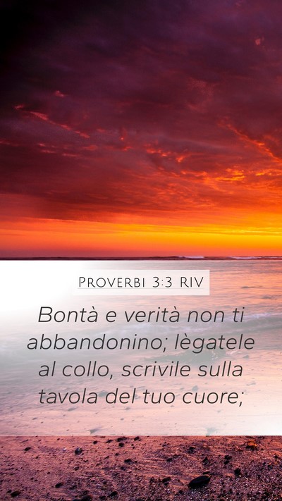 Proverbi 3:3 RIV Bible Verse Image