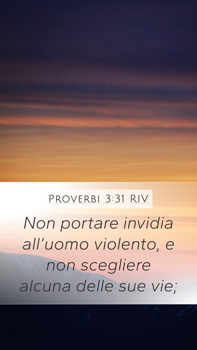 Proverbi 3:31 RIV Bible Verse Image