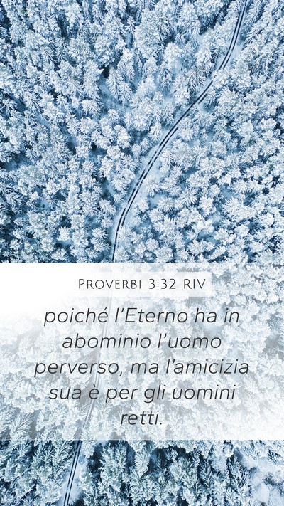 Proverbi 3:32 RIV Bible Verse Image