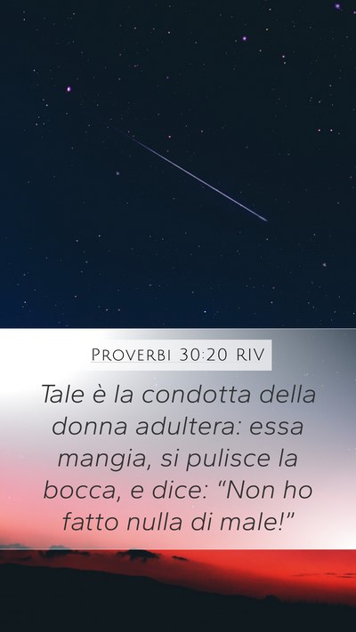 Proverbi 30:20 RIV Bible Verse Image