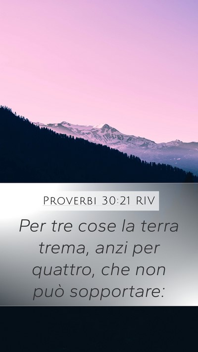 Proverbi 30:21 RIV Bible Verse Image