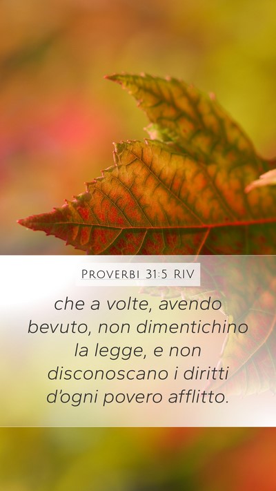 Proverbi 31:5 RIV Bible Verse Image