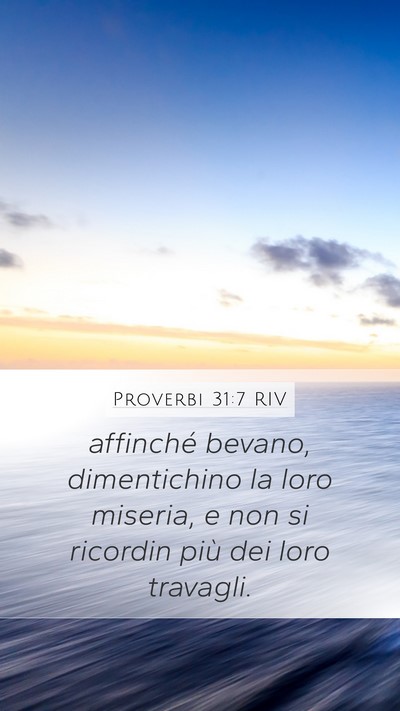 Proverbi 31:7 RIV Bible Verse Image