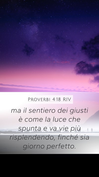 Proverbi 4:18 RIV Bible Verse Image
