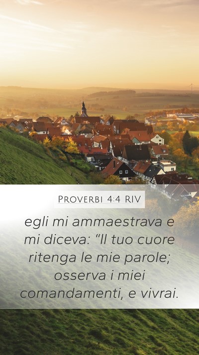 Proverbi 4:4 RIV Bible Verse Image