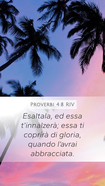 Proverbi 4:8 RIV Bible Verse Image