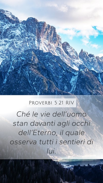 Proverbi 5:21 RIV Bible Verse Image