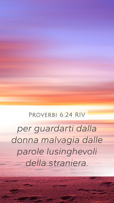 Proverbi 6:24 RIV Bible Verse Image