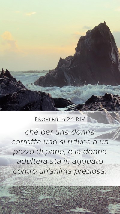 Proverbi 6:26 RIV Bible Verse Image