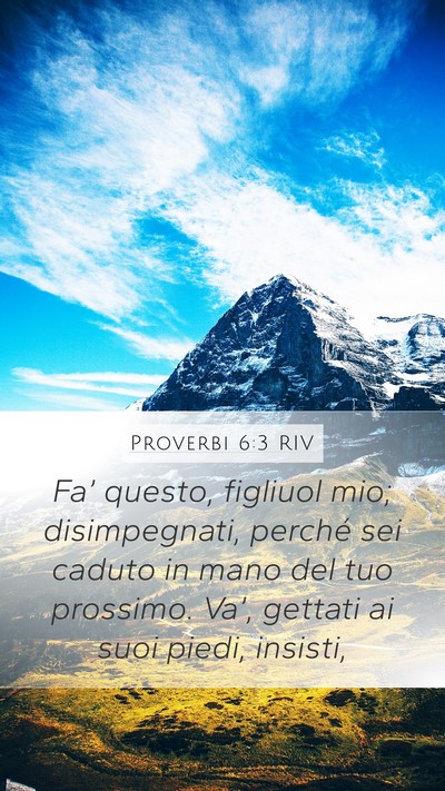 Proverbi 6:3 RIV Bible Verse Image