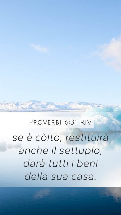 Proverbi 6:31 RIV Bible Verse Image
