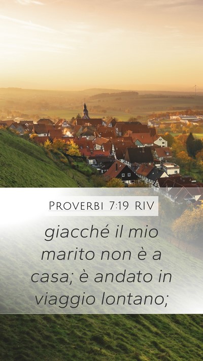 Proverbi 7:19 RIV Bible Verse Image