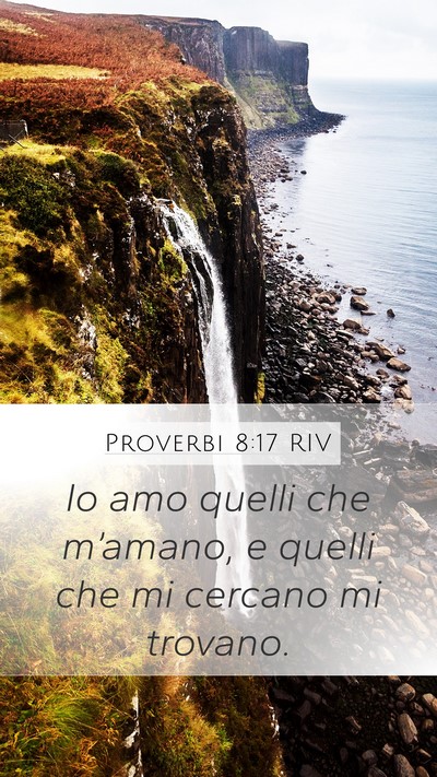 Proverbi 8:17 RIV Bible Verse Image