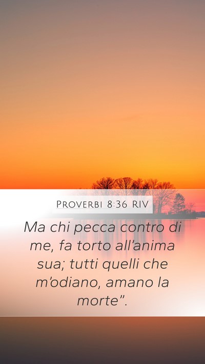 Proverbi 8:36 RIV Bible Verse Image