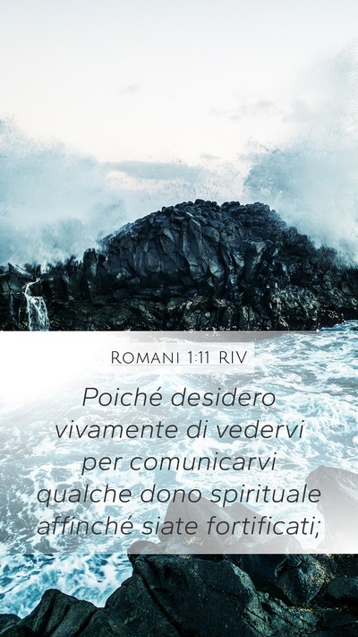 Romani 1:11 RIV Bible Verse Image