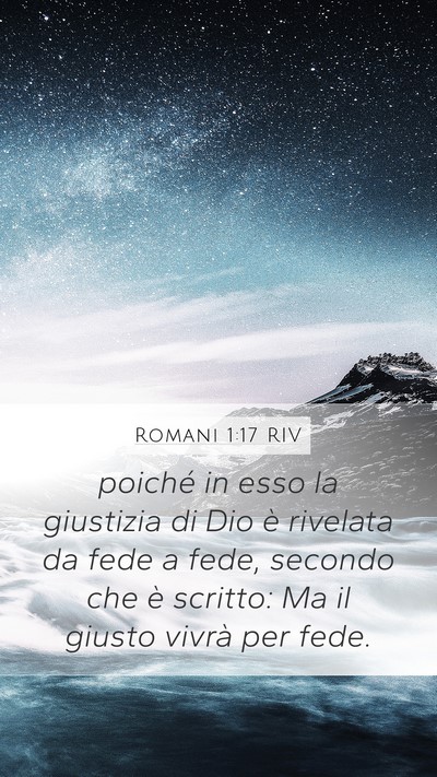 Romani 1:17 RIV Bible Verse Image