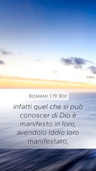 Romani 1:19 RIV Bible Verse Image