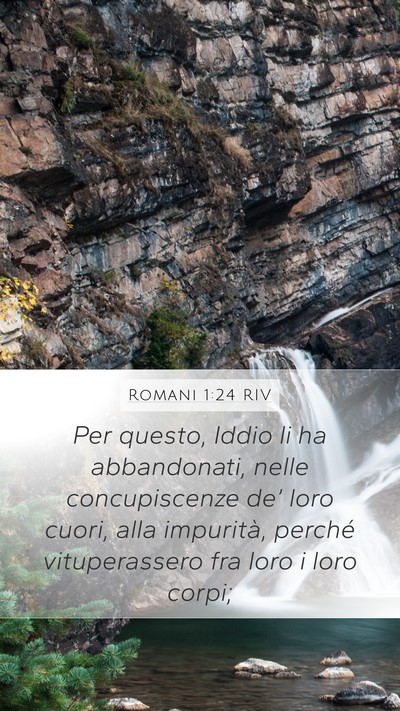 Romani 1:24 RIV Bible Verse Image