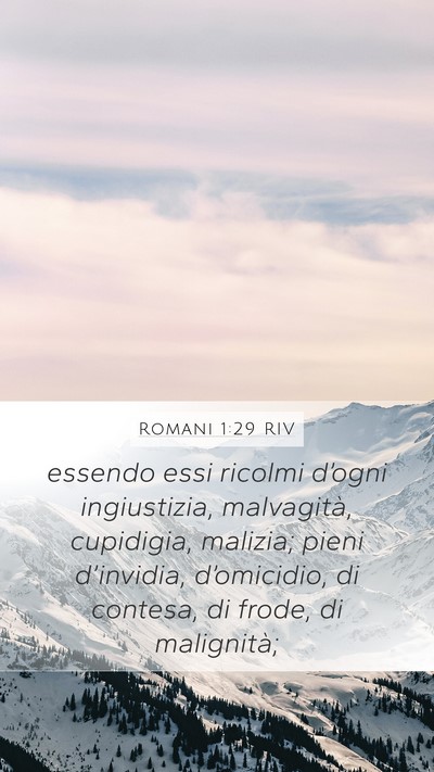 Romani 1:29 RIV Bible Verse Image
