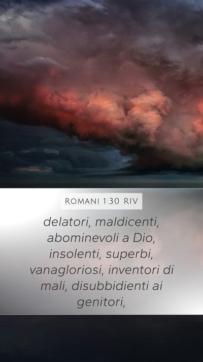 Romani 1:30 RIV Bible Verse Image