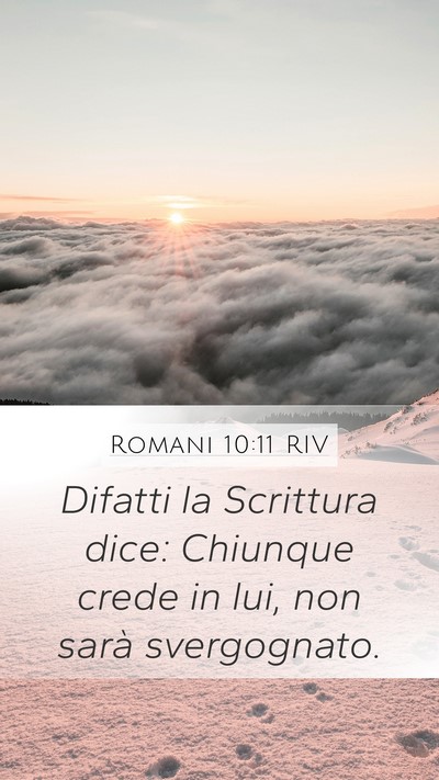 Romani 10:11 RIV Bible Verse Image