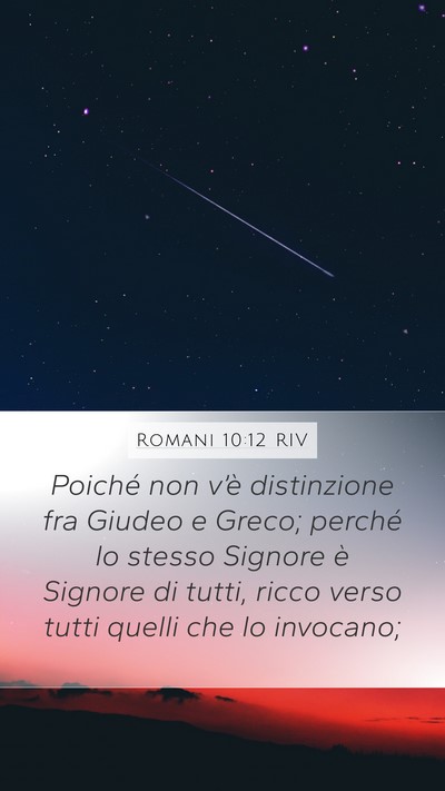 Romani 10:12 RIV Bible Verse Image