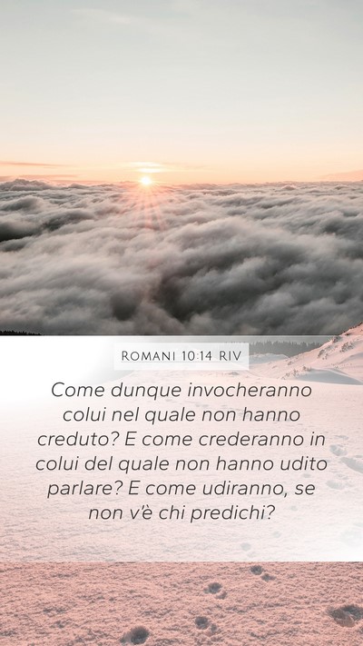 Romani 10:14 RIV Bible Verse Image