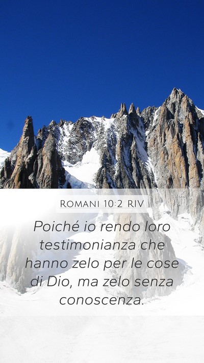 Romani 10:2 RIV Bible Verse Image
