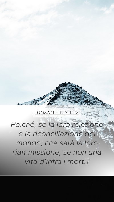 Romani 11:15 RIV Bible Verse Image