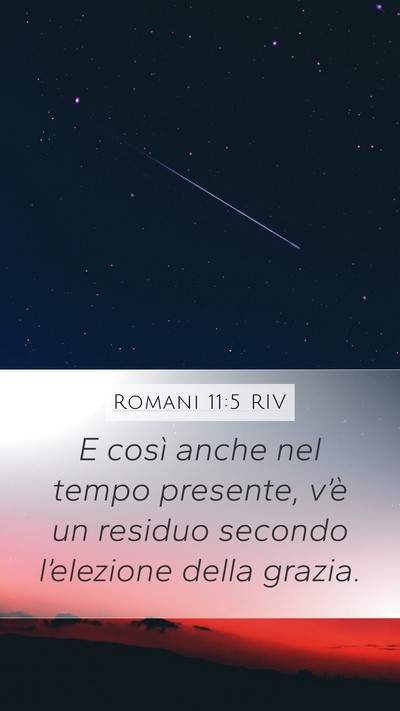 Romani 11:5 RIV Bible Verse Image