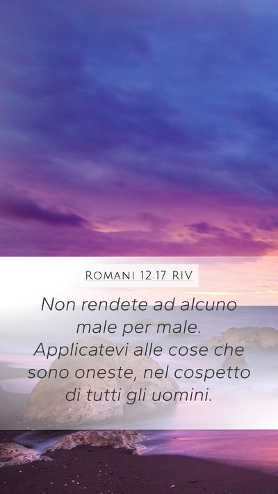 Romani 12:17 RIV Bible Verse Image