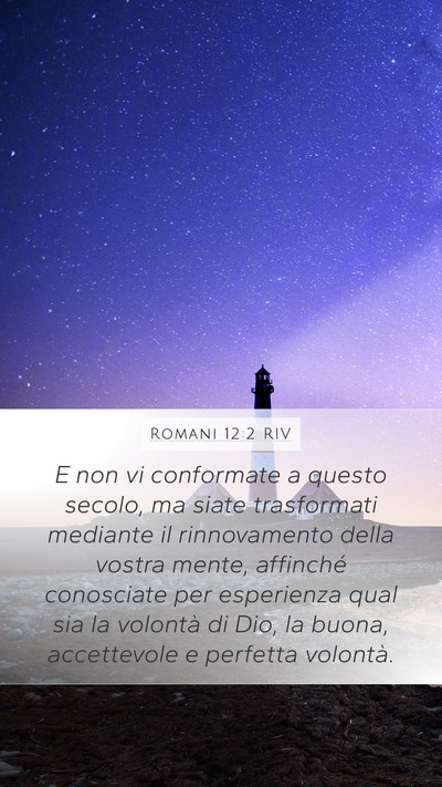 Romani 12:2 RIV Bible Verse Image