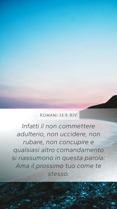 Romani 13:9 RIV Bible Verse Image