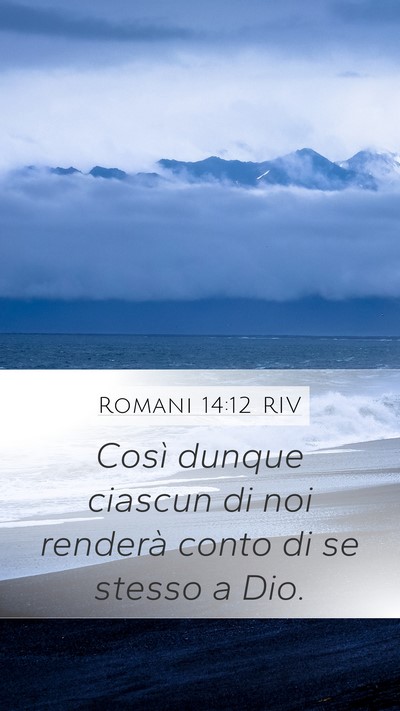 Romani 14:12 RIV Bible Verse Image