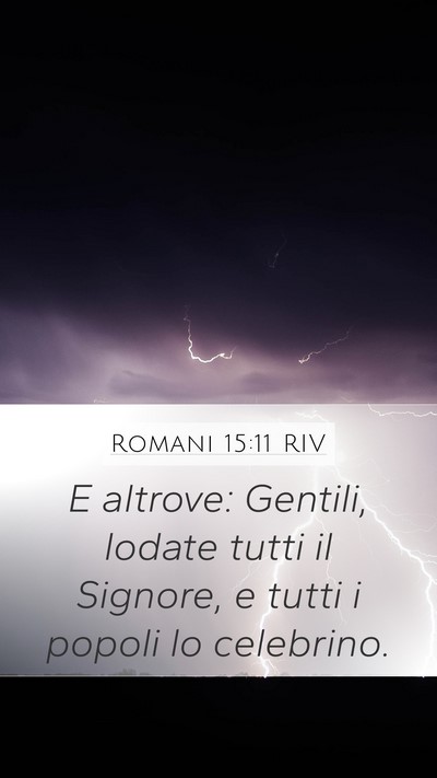 Romani 15:11 RIV Bible Verse Image
