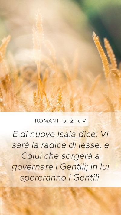 Romani 15:12 RIV Bible Verse Image