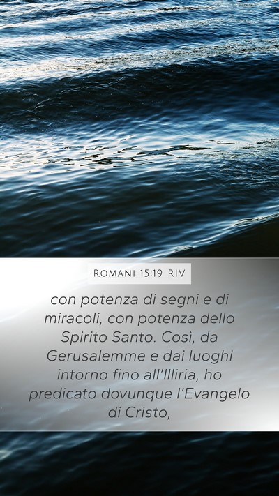 Romani 15:19 RIV Bible Verse Image