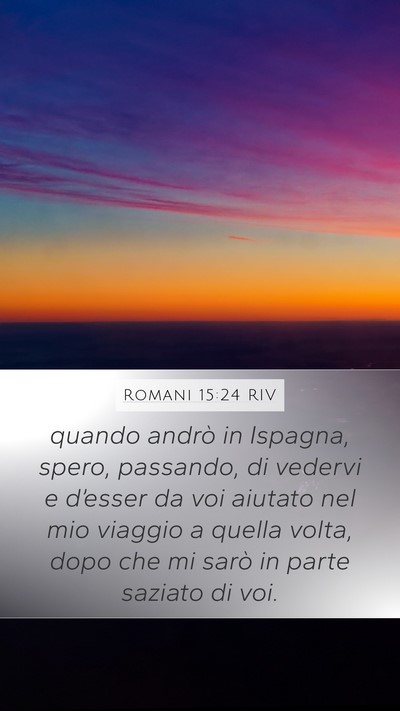 Romani 15:24 RIV Bible Verse Image