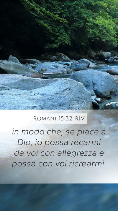 Romani 15:32 RIV Bible Verse Image