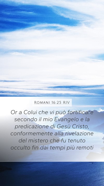Romani 16:25 RIV Bible Verse Image