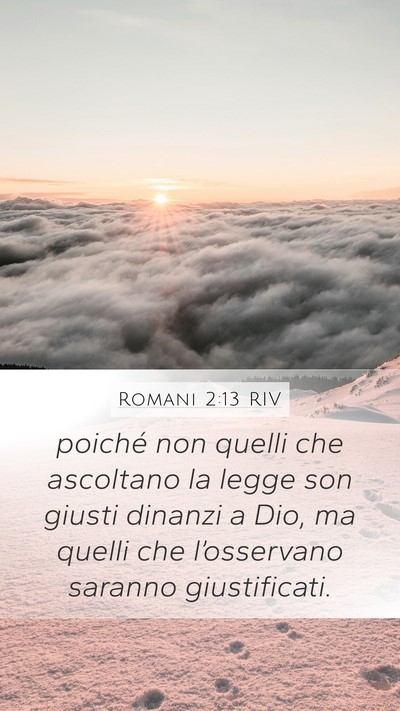Romani 2:13 RIV Bible Verse Image
