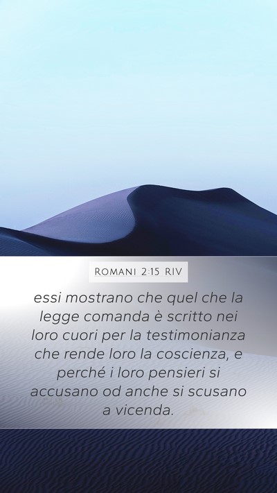 Romani 2:15 RIV Bible Verse Image