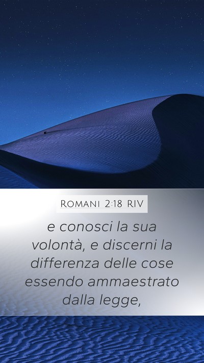 Romani 2:18 RIV Bible Verse Image