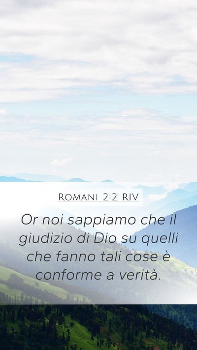 Romani 2:2 RIV Bible Verse Image