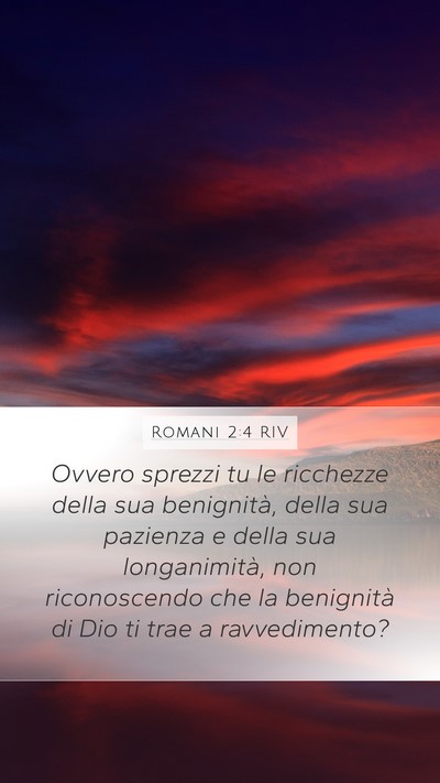Romani 2:4 RIV Bible Verse Image