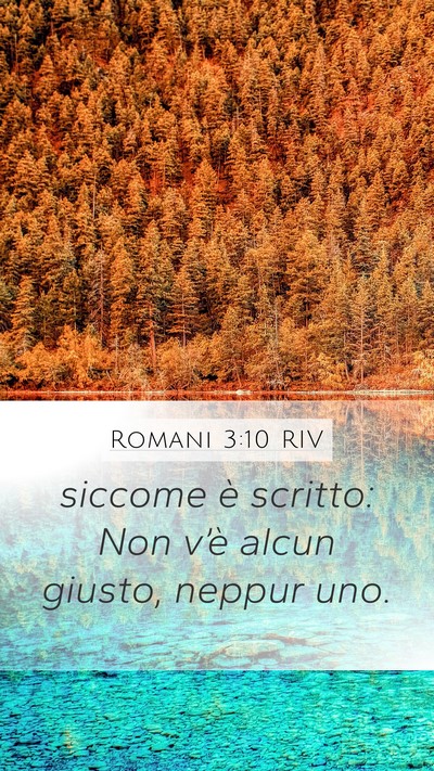 Romani 3:10 RIV Bible Verse Image