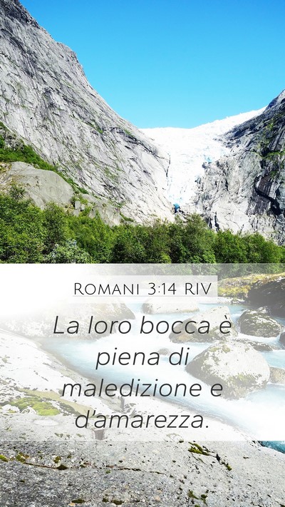 Romani 3:14 RIV Bible Verse Image
