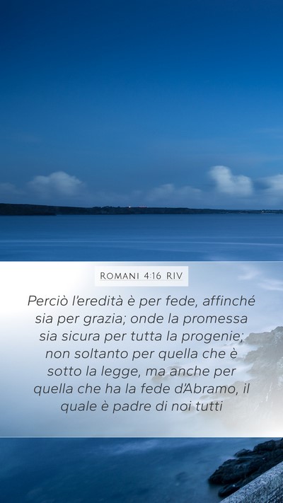 Romani 4:16 RIV Bible Verse Image