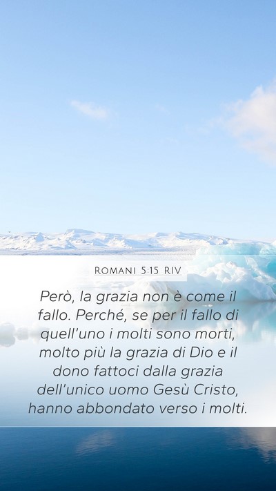 Romani 5:15 RIV Bible Verse Image